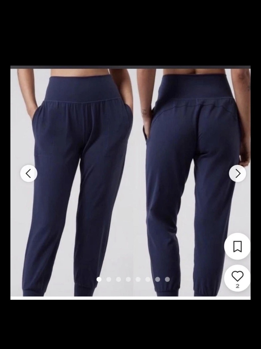 NWOT Athleta Navy Blue Cruise Jogger Size S (B3) 088